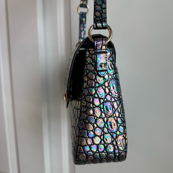 Brahmin Nerida Shoulder Bag Black Galexia Leather $335 - Picture 5 of 9